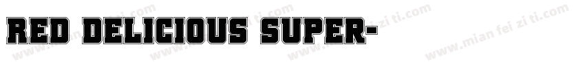 Red Delicious Super字体转换